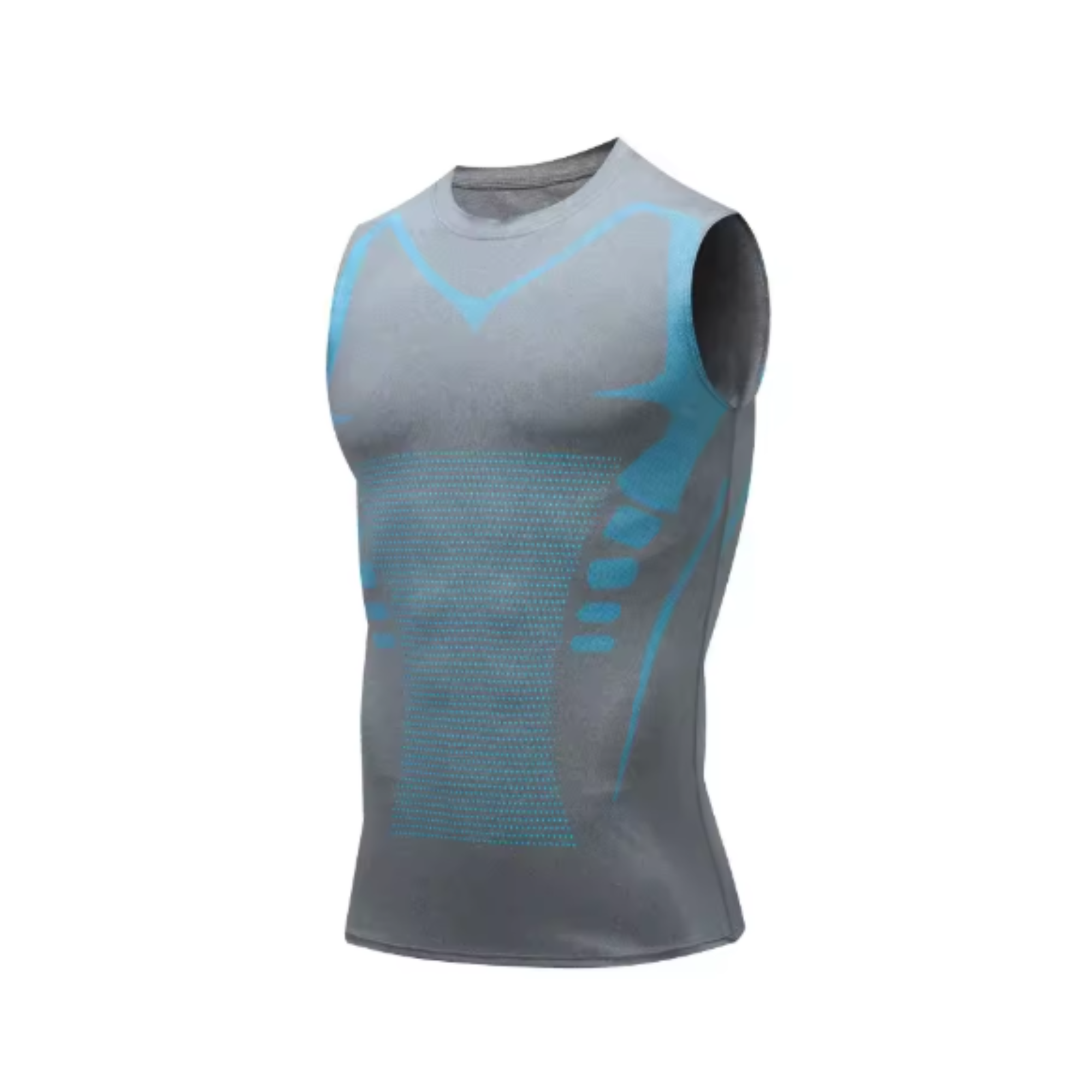 Gris - Bleu / 5XL
